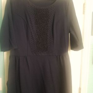 Navy Blue Midi Dress